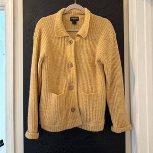 Woolrich Ribbed Cardigan Sweater - Cream